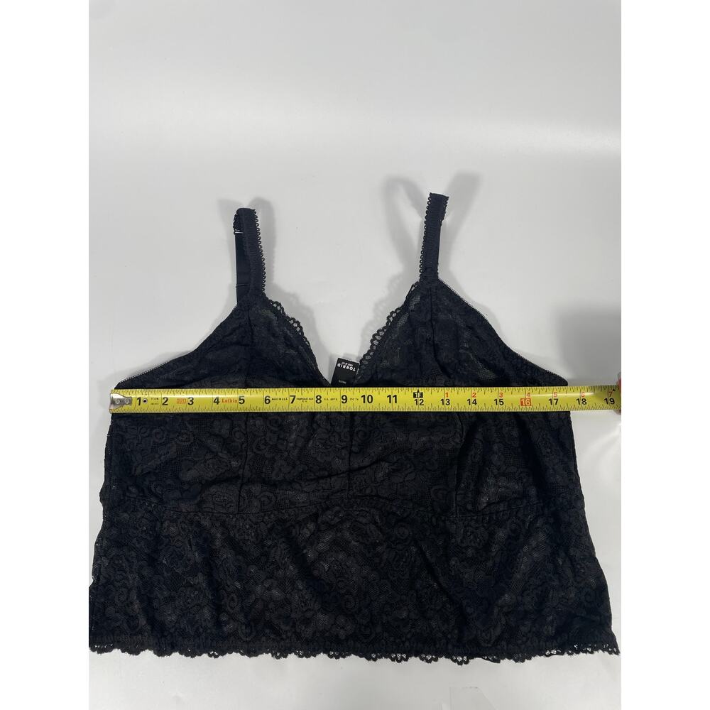 NWT Unlined Sheer Lace Crop Bralette Dark Romantic Whimsigoth Stretch Plus 3X - Picture 10 of 13